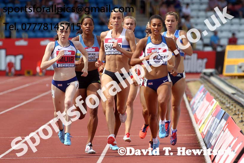 Womens 800 metres, Muller British Championships, Alexander Stadium, Birmingham. Photo: David T. Hewitson/Sports for All Pics